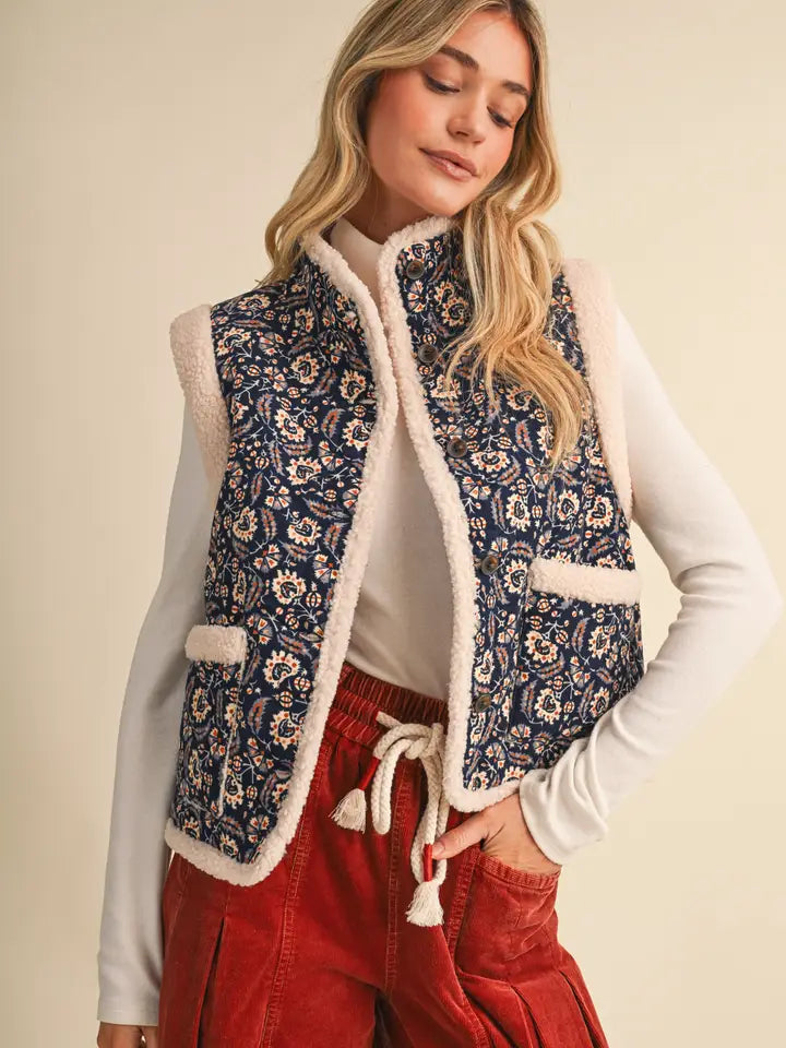 Rosalie Faux Sherpa Lining Vest