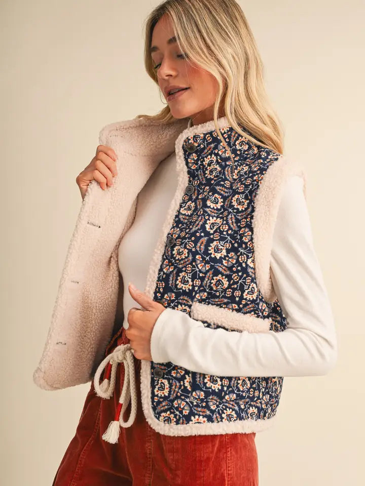 Rosalie Faux Sherpa Lining Vest