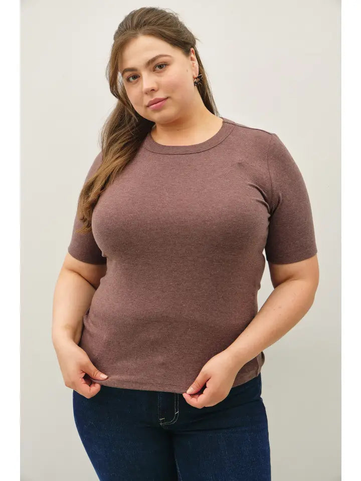 Sophia Soft Short Sleeve Top - Plus Size