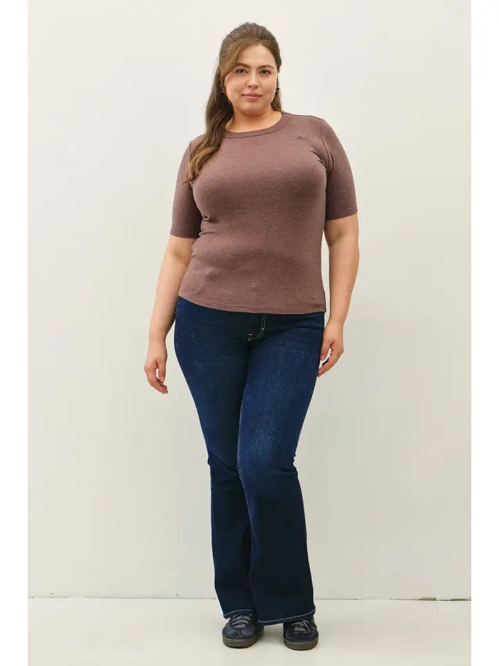 Sophia Soft Short Sleeve Top - Plus Size