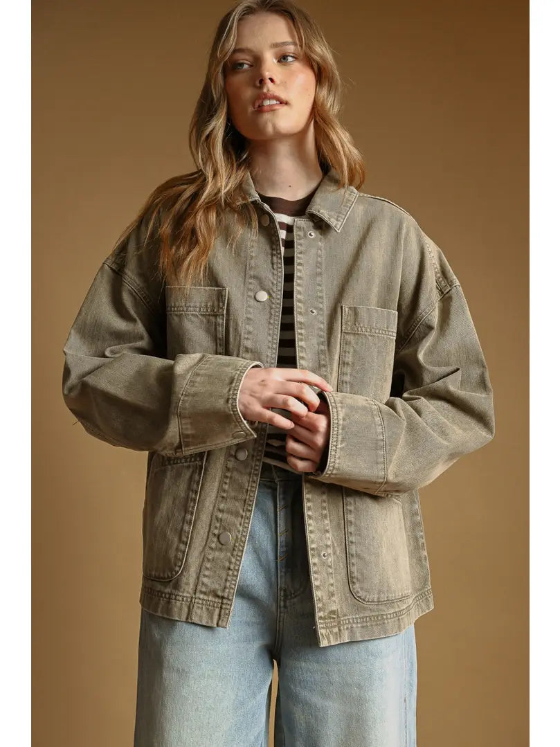 Holly Oversized Washed Jacket