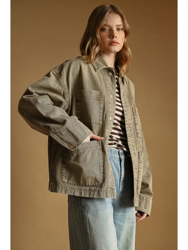Holly Oversized Washed Jacket