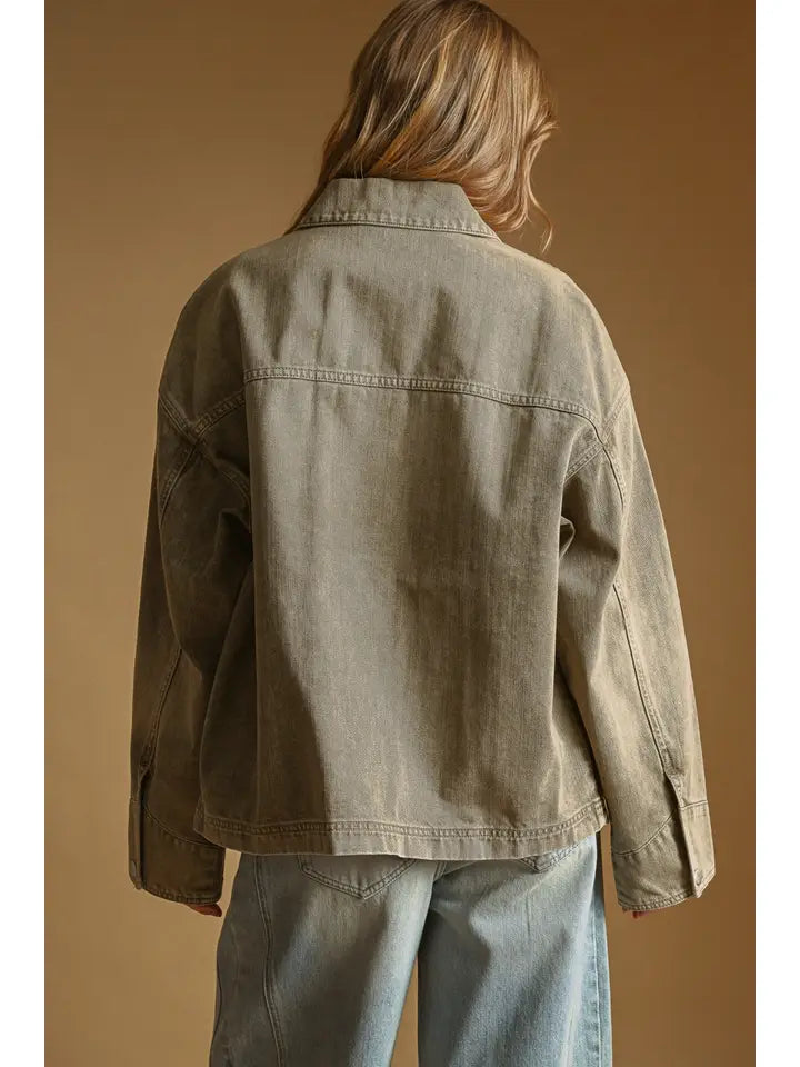 Holly Oversized Washed Jacket