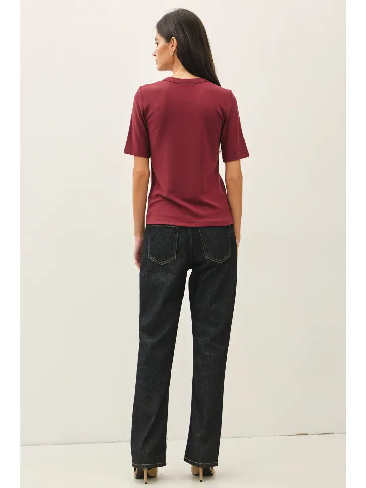 Sophia Soft Short Sleeve Top